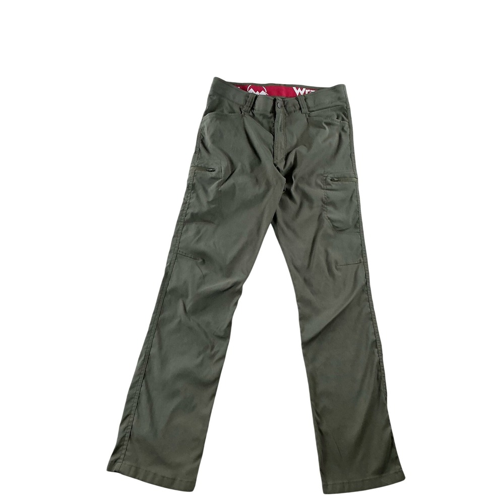 Wrangler Mens Outdoor Series Cargo Pants Olive Green 34x32 NW780PT